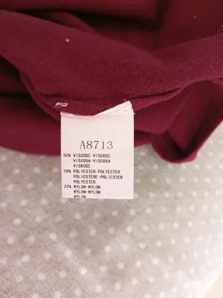 Maglia donna collo alto manica 3/4 a campana