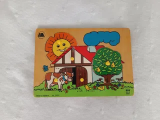 Lote Puzzles Madera Niños Circo