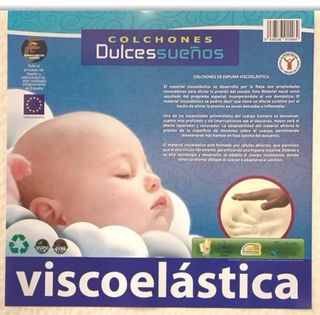 COLCHON CUNA CLIMA VISCO DULCES SUEÑOS.