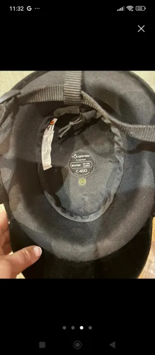 Casco hípica infantil negro