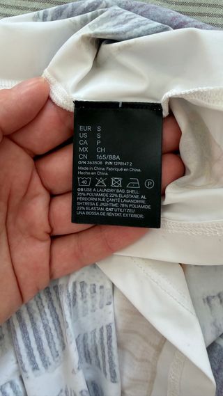 Top H&M x Glenn Martens Estampado Talla S