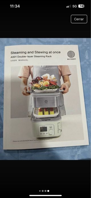 Estante de vapor BUYDEEM A501 doble capa