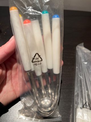 Juego Utensilios Fondue Madera y Metal