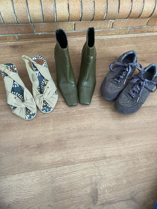 Lote 3 pares zapatos talla 40