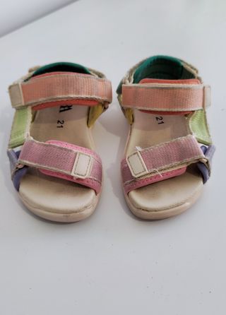 Sandalias Zara Talla 21 Multicolor