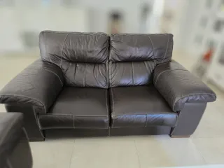 Sofá de piel 2 plazas