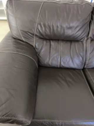 Sofá de piel 2 plazas