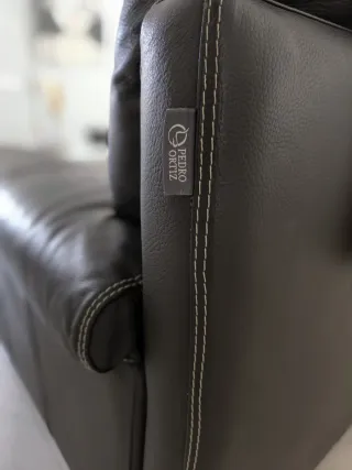 Sofá de piel 2 plazas