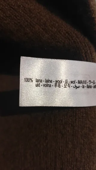 Chaqueta Zara Lana Talla S Verde Caqui