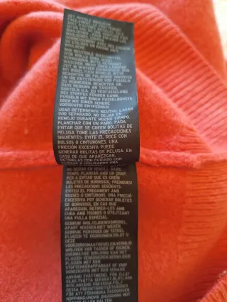 Jersey Uniqlo 100% Lana Naranja