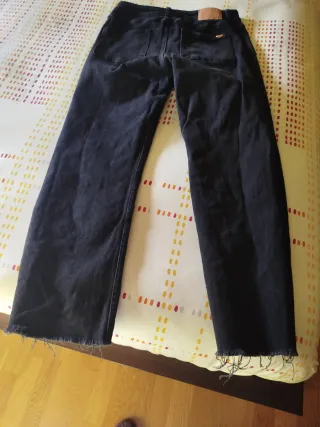 Jeans Zara Z1975 Mini Flare Tiro Alto