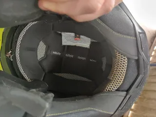 Casco Moto Quad Negro y Amarillo