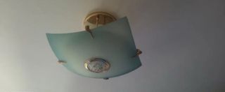 Lámpara de techo moderna cristal y metal