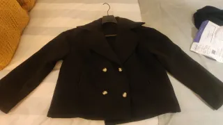 Chaquetón negro mujer