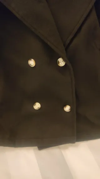 Chaquetón negro mujer