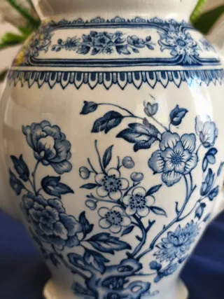 CAFETERA WOOD & SON'S BURSLEM. Porcelana inglesa.