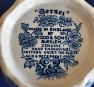 CAFETERA WOOD & SON'S BURSLEM. Porcelana inglesa.