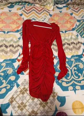 Vestido rojo de licra