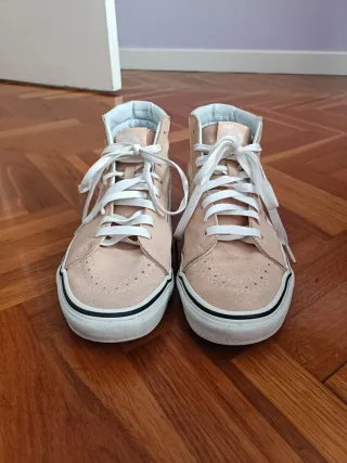 Zapatillas Vans rosas altas