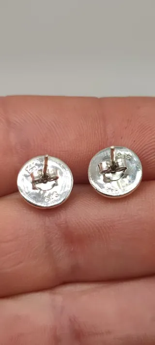 Pendientes Plata y Coral.