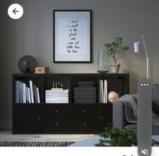 Estantería Kallax Negra Ikea en Pamplona