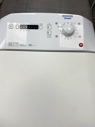 Lavadora Carga Superior hoover 6kg claseA+ 1100rpm