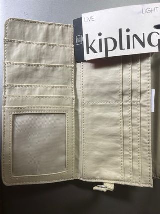 Cartera Kipling Beige Nueva