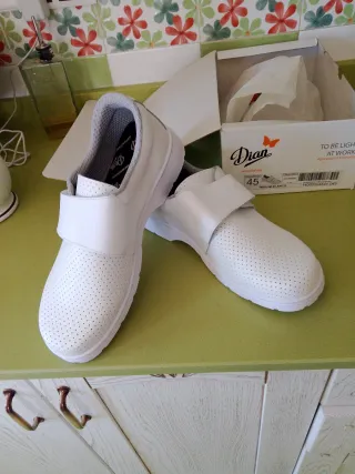 Zuecos Sanitarios Dian Talla 45 Blancos