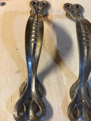 Coppia maniglie stile liberty