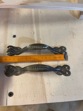 Coppia maniglie stile liberty