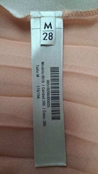 Falda Uterqüe plisada larga Talla M