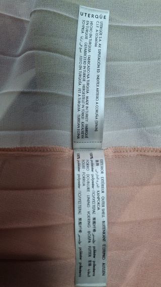 Falda Uterqüe plisada larga Talla M