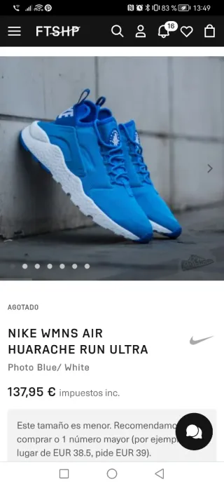 Zapatillas Nike Talla 36