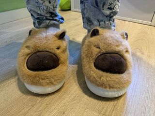 Zapatillas Capibara Unisex Talla 39-40 + calcetine