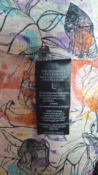 Vestido Custo Barcelona Talla M Mariposas