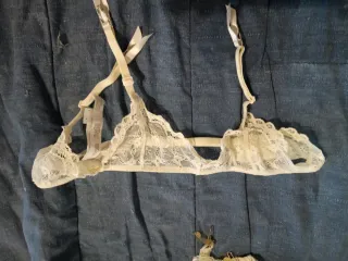 Reggicalze pizzo bianco taglia unica