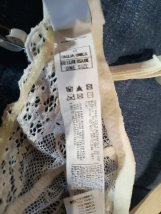Reggicalze pizzo bianco taglia unica