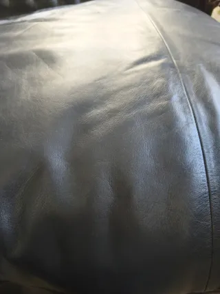 Puff Piel Negro Zara Home