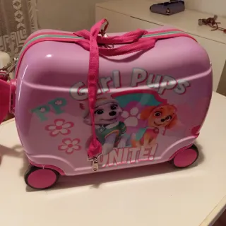 2 Maletas Infantil Patrulla Canina Rosa y azul.