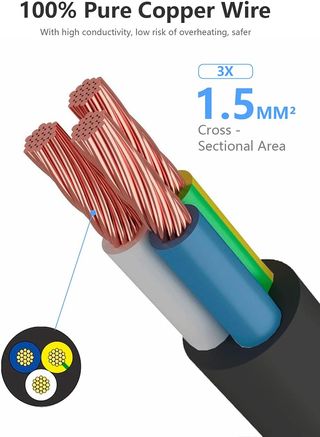 Regleta 3 tomas + 3 USB 16A negra NUEVA