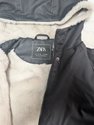 Abrigo niña Zara negro Talla M