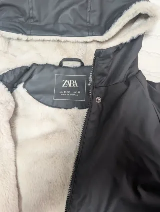 Abrigo niña Zara negro Talla M