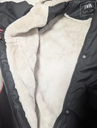 Abrigo niña Zara negro Talla M