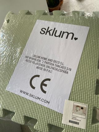 Alfombra puzzle infantil Sklum