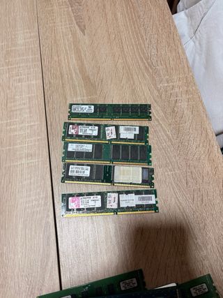 Lote 89 RAM DDR1, 2, 3, 4 y SO-DIMM + Tarjeta RED