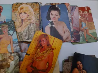 Lote calendarios eróticos bolsillo años 70