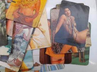 Lote calendarios eróticos bolsillo años 70