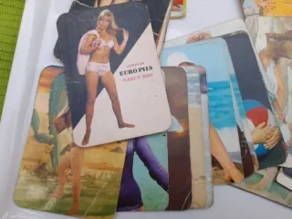 Lote calendarios eróticos bolsillo años 70