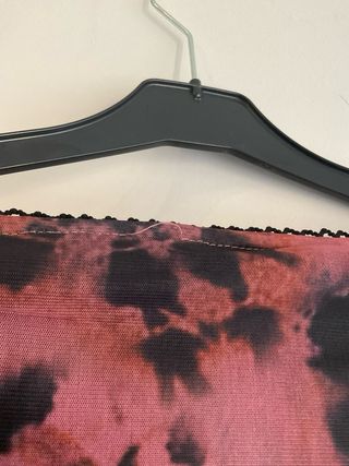 Falda mini rosa tie-dye