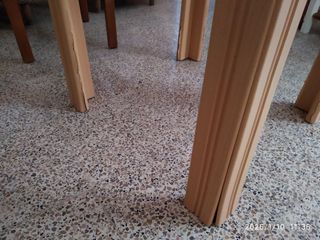 Mesa redonda nueva extensible.